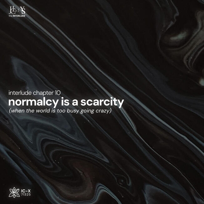 Chapter 10: Normalcy is a Scarcity