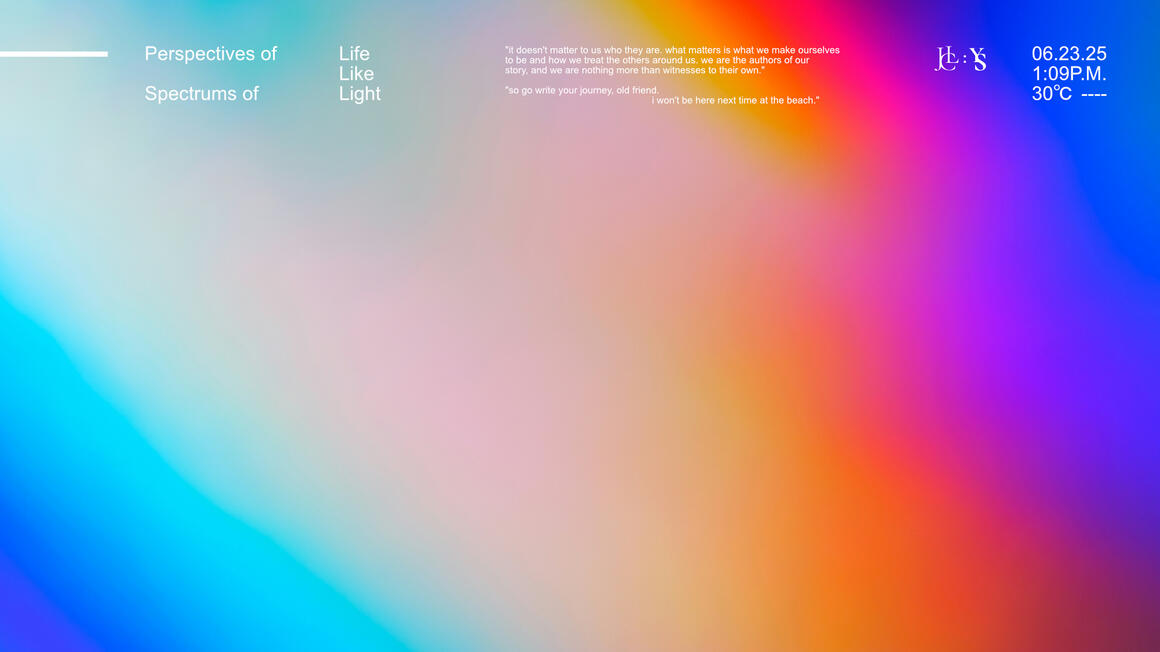 Ch.2 Extended: Perspectives of Life Like Spectrums of Light